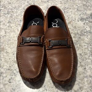 Men’s Calvin Klein Magnus Leather Loafers, Sz 9.5